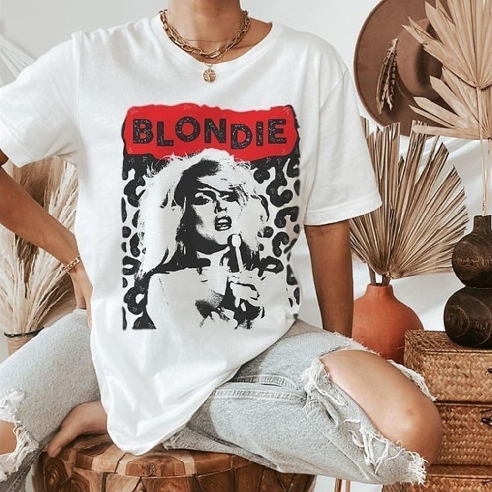 Blondie Debbie Harry Leopard Graphic Punk Fan Unisex T-Shirt